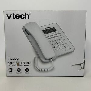 Vtech Corded Speaker Telephone with Caller ID & Hands-Free White CD1153